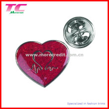 Custom Red Enamel Mothers Day Souvenir Pin Badge